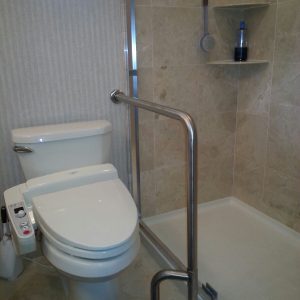 wall to floor grab bars