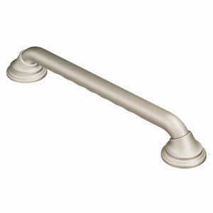 Ultima Designer Brushed Nickel Grab Bar with Curl Grip